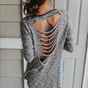 Distressed Grey Shirt